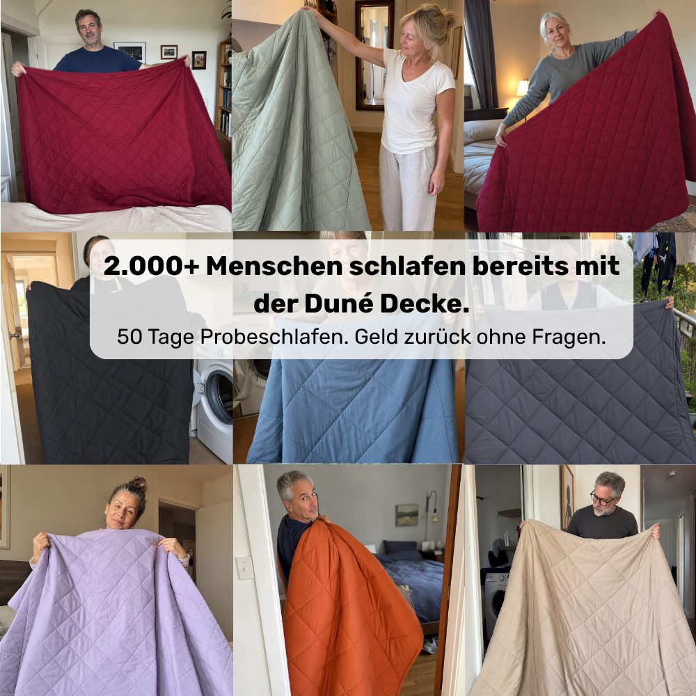 Duné Everyday Bettdecke - 2-in-1 Ganzjahresdecke. Ohne Bettwäsche & schnelltrocknend
